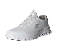 Skechers Herren Low-Top Sneaker Glide-Step SYLO, Männer Slip-On,Mokassins,Halbschuhe,Slides,Schlupfschuhe,schluepfschuhe,Weiß WHT,45 EU