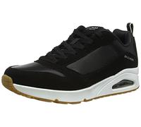Skechers Herren Low-Top Sneaker UNO STACRE, Männer Sneakers,Slip-ons,Skater,Low-top,Halbschuhe,straßenschuhe,Sportschuhe,Schwarz,44 EU