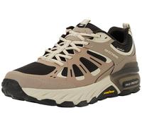 Skechers Herren Max Protect Sherwood Ridge Sneaker, Taupe Leather/Synthetic/Black Trim, 44 EU