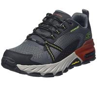 Skechers Herren Max Protect Walking-Schuh, Charcoal Leather Synthetic Mesh Multi Trim, 41 EU