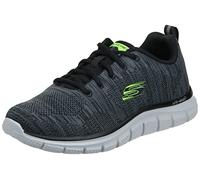 Skechers Herren Men's Track Front Runner Lace-up Sneaker Oxford, Dunkelgrau/Schwarz, 40 EU