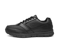 Skechers Herren Nampa Sneaker, Black Synthetic Pu, 45.5 EU