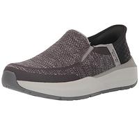 Skechers Herren Neville-Rovelo Slip-in Sneaker, Charcoal/Light Gray, 46 EU Weit