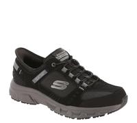 Skechers Herren Oak Canyon Consistent Winne Hands Free Slip-in Sneaker, Schwarz/Dunkelgrau, 42 EU X-Weit