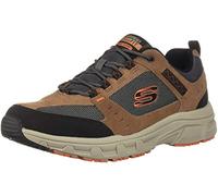 Skechers Herren Oak Canyon Half Shoes,Sneakers, Braun Schwarz Trim, 43 EU