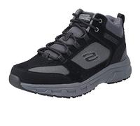 Skechers Herren Oak Canyon Ironhide trekking shoes,hiking boots, Black Suede Mesh Pu Charcoal Trim, 42.5 EU