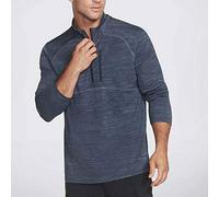Skechers Herren On The Road 1/4 Zip Sweatshirt, X-Groß, Blau