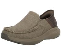Skechers Herren Mokassin Parson-Dewitt Slip-In Twin-Gore Moc-Toe Beige 47.5 EU