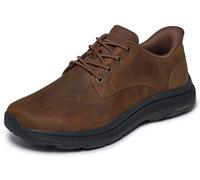 Skechers Herren Pollard Colt Turnschuhe, Dark Brown Leather/Synthetic, 42 EU