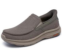 Skechers Herren Pollard Wilfred Slip-InTurnschuhe, Taupe Mesh / Synthetic, 46 EU