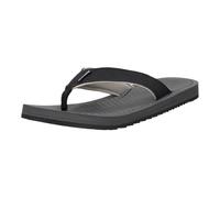 Zehentrenner SKECHERS "QUILL - BOARD VIEW", Herren, Gr. 44, schwarz, Lederimitat, Schuhe Zehentrenner, Sommerschuh, Strandschuh, Badeschuh mit Memory Foam (63060409-44) schwarz