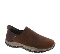 Skechers Herren Respected-Elgin 204810 Penny Loafer, Dark Brown Leather, 45.5 EU Weit