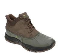 Skechers Herren Respected Swamper Gummistiefel, Olive Leather/Duraleather/Brown Trim, 45.5 EU
