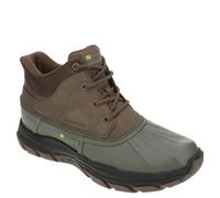 Skechers Herren Respected Swamper Slip-InTurnschuhe, Olive Leather/Duraleather/Brown Trim, 41 EU