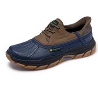 Skechers Herren Respected TanzierSneaker | Lässig, Slip-Ins, wasserdicht, entspannte Passform, luftgekühlter Memory-Schaum, Goodyear Gummi, Regenschuh