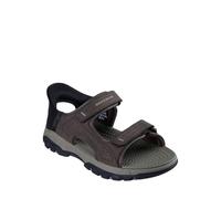 Skechers Herren Sandalen Slip-ins extra weit 43 EU Relaxed Fit Tresmen Reece Hands Free Heel Pillow Air-Cooled Memory Foam bequem atmungsaktiv verstellbar rutschfest 2 cm Absatz