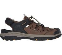 Skechers Herren Tresmen Menard-Sandalen, Braunes schwarzes Synthetik-Mesh, 44 EU