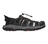 Outdoorsandale SKECHERS "TRESMEN-NORVICK", Herren, Gr. 46, schwarz, Lederimitat, Textil, casual, Schuhe, Trekking Sandale mit Slip-ins Funktion (61408261-46) schwarz