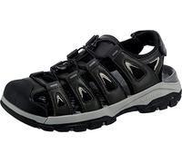 Skechers Herren Sandalias de Montaña Tresmen-Outseen Negro Durchgängies Plateau Sandalen, GRAU, 41 EU