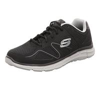 Skechers Herren Satisfaction Sneaker, Schwarz (Black 58350-BKGY)