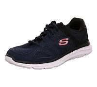Skechers Herren Satisfaction Sneaker, Schwarz (Black 58350-BKGY)