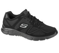 Skechers Herren Satisfaction Sneaker, Schwarz (Black 58350-BKGY)
