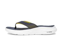 Skechers Herren Sayto Vapor Foam Sandale, Navy KPU/Yellow Trim, 42 EU