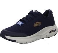 Skechers Herren Arch Fit Sneaker, Navy Textile Synthetic Trim, 45 EU