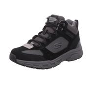 Skechers Herren Oak Canyon Ironhide trekking shoes,hiking boots, Black Suede Mesh Pu Charcoal Trim, 45 EU