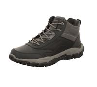 Trekkingschuh SKECHERS "SANTORO-HOPKINS", Herren, Gr. 48,5, schwarz, Leder, Synthetik, Mesh, casual, Schuhe, Freizeitschuh, Schnürboots mit Air-Cooled Memory Foam (20402062-48,5) schwarz