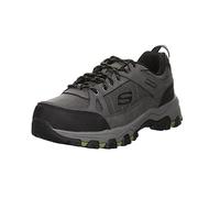 Skechers Herren Selmen Cormack Sneaker, Charcoal Leather W Synthetic Mesh, 46 EU