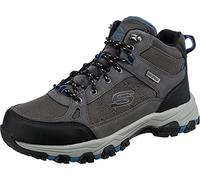 Skechers Herren SELMEN MELANO Wanderstiefel, Gray Leather W/Synthetic & Mesh, 45 EU