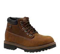 Skechers Herren Sergeants Verdict Kurzschaft Stiefel, Dark Brown Waterproof Crazyhorse Leather, 43 EU