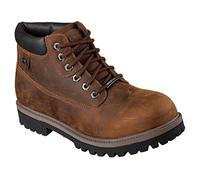 Skechers Herren Boots Sergeants Verdict 4442 dunkelbraun wasserdicht Crazyhorse-Leder 48.5 EU