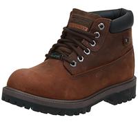 Skechers Herren Sergeants Verdict Kurzschaft Stiefel, Dark Brown Waterproof Crazyhorse Leather, 50.5 EU