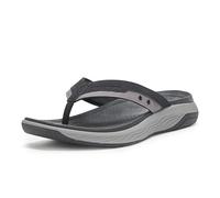 Skechers Herren Silva-Falco Sandale, Schwarz, 45 EU