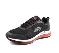 Skechers Herren Skech-air Element 2.0 Lomarc Sneaker, Black Mesh Red Synthetic Trim, 42 EU