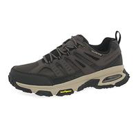 Skechers Herren Skech-air Envoy Bulldozer Sneaker, Brown Leather Pu Mesh Black Trim, 42 EU