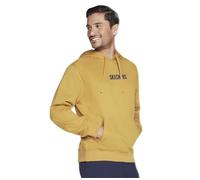 Skechers Herren Skech-Sweats Incognito Hoodie Hooded Sweatshirt, Honey Mustard,