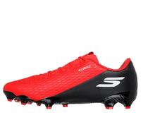 Skechers Herren Skx_2 Club Mg Mens Soccer Cleats - Lightweight Athletic Running Boots for Men, Red Synthetic/Black Trim, 42 EU