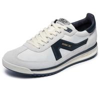 Skechers Herren Skx 92 Spective Turnschuhe, White Leather/Black Textile/Pu, 44 EU