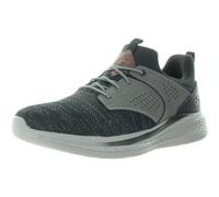 Skechers Herren Slade-Breyer 210892 Gestrickte Netz-Bungee-Spitze mit Viertelkäfig-Slipper, schwarz/grau, 42 EU X-Weit