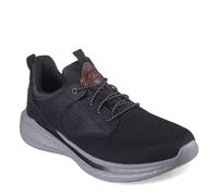 Skechers Herren Slade-Breyer 210892 Gestrickte Netz-Bungee-Spitze mit Viertelkäfig-Slipper, Schwarz, 43 EU X-Weit