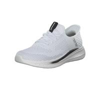 Skechers Slip-On Sneaker SLADE-QUINTO Herren Stoffschuhe grau Gr. 46 mit Kontrastbesatz