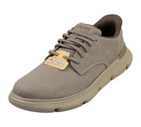 Skechers Herren Slip-In-Sneakers GARZA-CLIVE Canvas Braun Größe 43