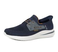 Skechers Herren Slip-Ins Mokassin Delson 3.0-Roth Marineblau Größe 43 EU