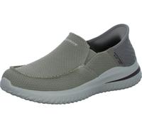 Skechers Mokassin Delson 3.0 Chadwick Hands Free Taupe Knit Herren Größe 40