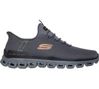 SKECHERS Herren Slipper GLIDE-STEP-NOXUS CHARCOAL ORANGE - Gr. - 39.5