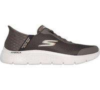 SKECHERS Herren Slipper GO WALK FLEX-HANDS UP BROWN - Gr. - 44