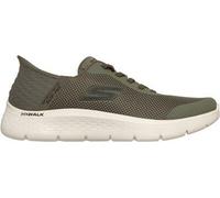 SKECHERS Herren Slipper GO WALK FLEX-HANDS UP OLIVE BLK - Gr. - 42